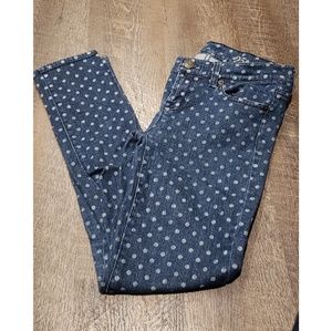 J. Crew polka dot Jeans